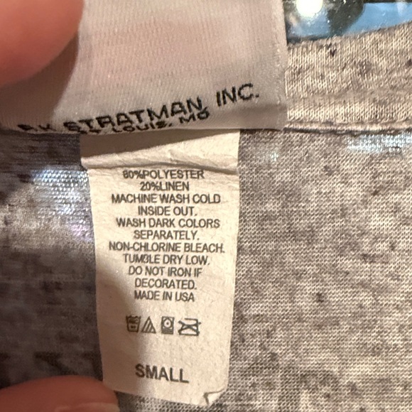 Harley-Davidson Women's Heather Gray and Light Purple Long Sleeve Top - Picture 3 of 5